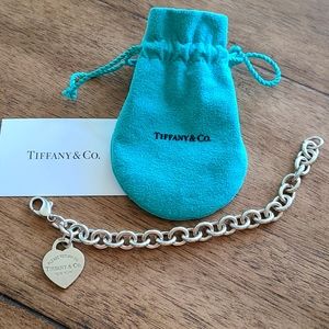 Tiffany & Co. sterling silver heart bracelet